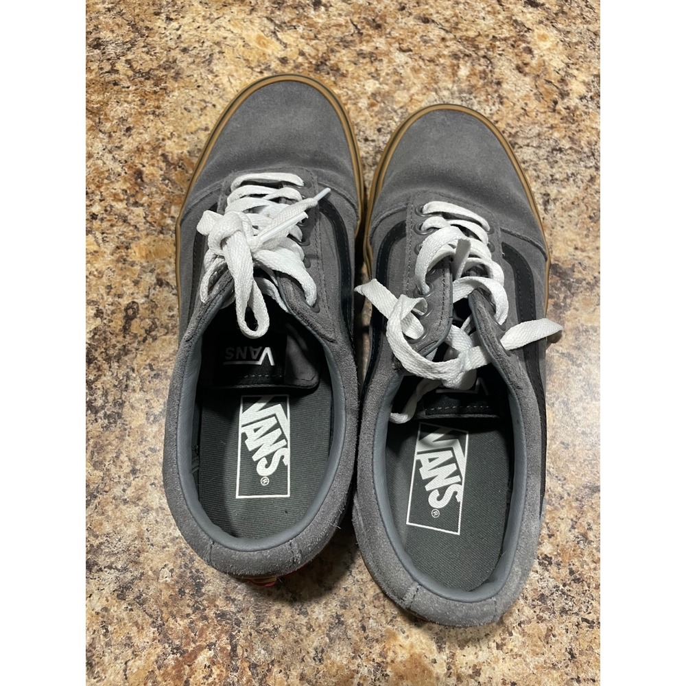 Vans Old Skool Ward Low Top Gray Suede Gum Sole Skate Shoes Mens7.5 - Picture 3 of 10